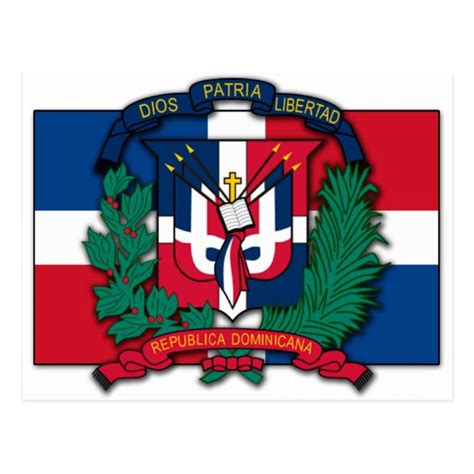 Dominican Republic Coat of Arms Postcard | Zazzle