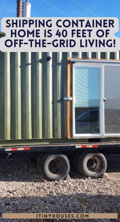 Shipping Container Home Is 40 Feet of Off-the-grid Living!