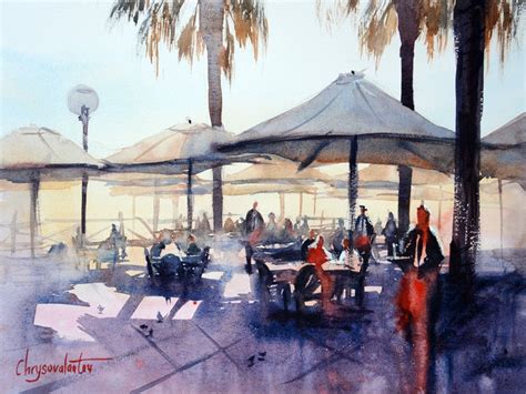 Outdoor Scene Painting at PaintingValley.com | Explore collection of ...