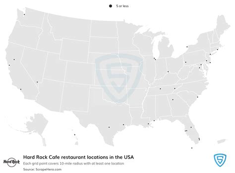 List of all Hard Rock Cafe restaurant locations in the USA - ScrapeHero Data Store