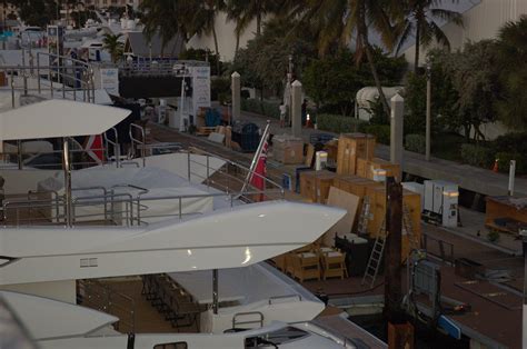 Yachts set up for Fort Lauderdale International Boat Show | Triton