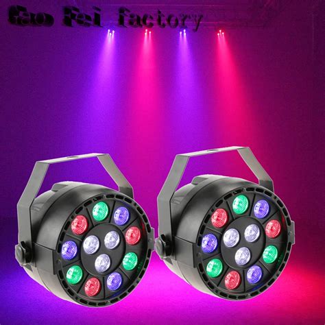 2pcs/lot 12*3W RGBW 12LED slim led par Light DMX512 DJ light Wedding ...