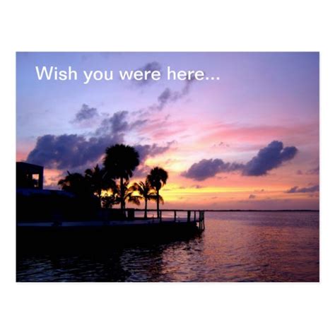 Wish you were here... postcard | Zazzle.com