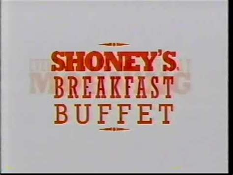 Shoney's Breakfast Buffet Commercial 2007 - YouTube