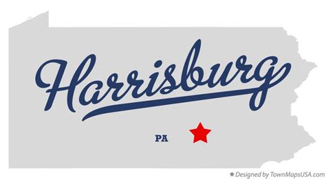 Map of Harrisburg, PA, Pennsylvania