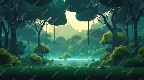 Premium AI Image | Natural forestation preservation scene with canopy ...