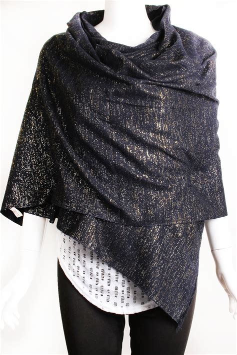 Shimmering Plaid Oblong Scarf - Scarves