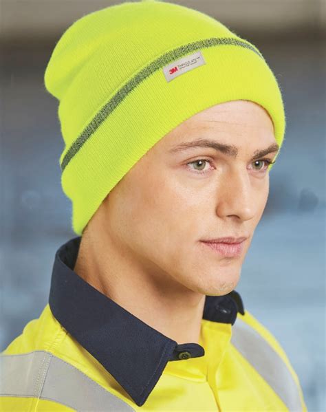 Beanie with reflective stripe – copshop.com.au