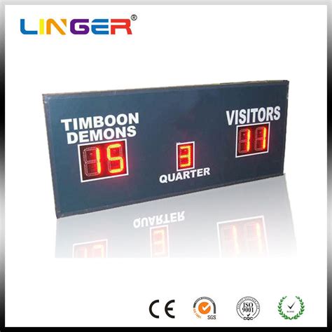 Simple Five Digits Small Led Scoreboard , Electronic Football Sport ...