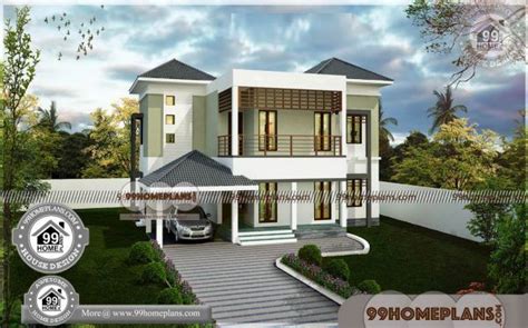 Two Storey House Plans with Balcony 80+ House Designs Contemporary ...