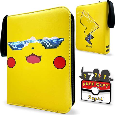 Buy SupAI Binder for Pokemon Cards with Sleeves, Card Holder Binder for Pokémon Trading Cards ...