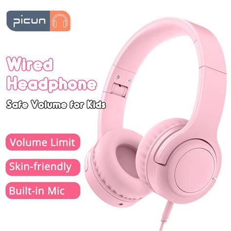 Buy E3 Kids Headphones Child Safe Volume Hearing Protection Soft Earmuffs Girl Boy Wired Headset ...