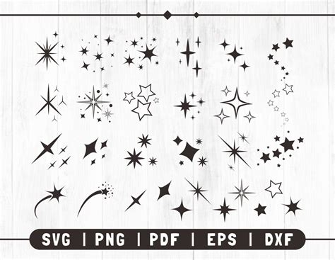 Sparkle SVG Sparkle Star Sparkle Cut File Sparkle Vector - Etsy UK