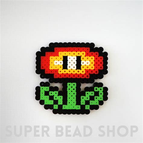 Super Mario Fire Flower Perler Pixel Art - Etsy UK