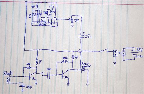 Magnetic Field Detector Circuit Diagram