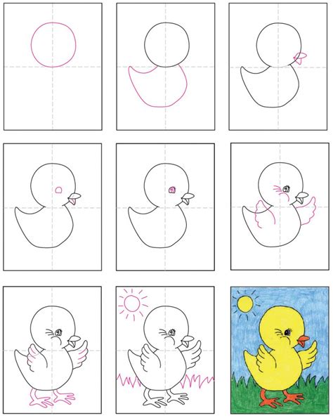 How to Draw a Baby Chick · Art Projects for Kids