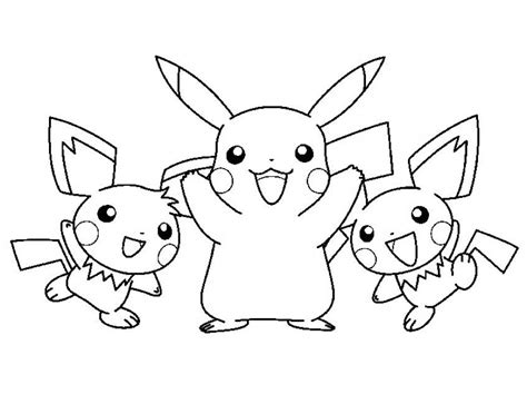 Free Printable Pikachu Coloring Pages For Kids