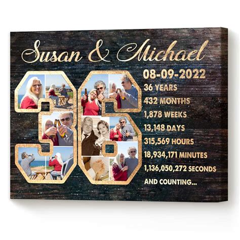 Custom 48th Anniversary Gift Photo Collage, 48th Wedding, 58% OFF