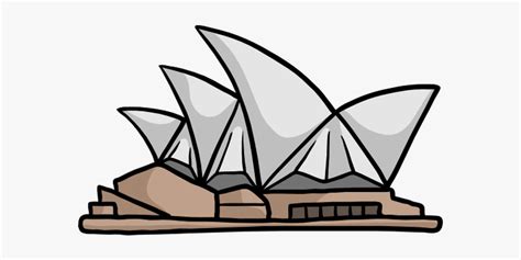 Sydney Opera House Clipart Png - Sydney Opera House Drawing Easy , Free ...