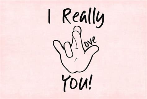 I Really Love You SVG and JPEG Sign Language I Love You - Etsy