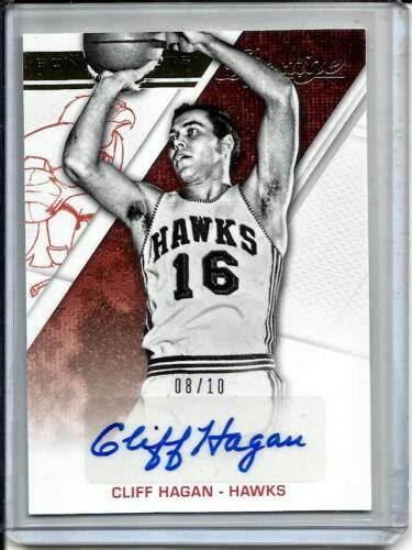 Cliff Hagan 15/16 Panini Prestige Autograph #08/10 | eBay