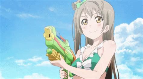 Kotori Minami Anime GIF - Kotori Minami Anime Beach - Discover & Share GIFs