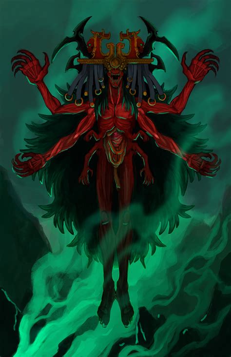 ArtStation - Mictlantecuhtli, God of the Underworld