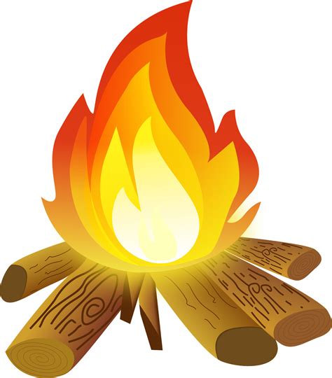 Campfire hd camp fire clipart pictures drawing vector art library - Clipartix