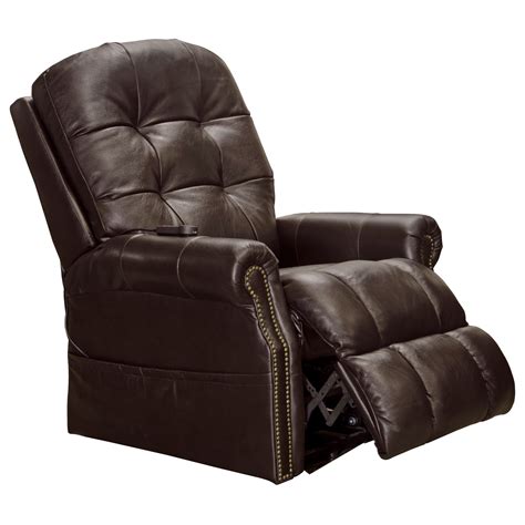 Catnapper Madison Traditional Power Lift Lay Flat Recliner with Heat ...