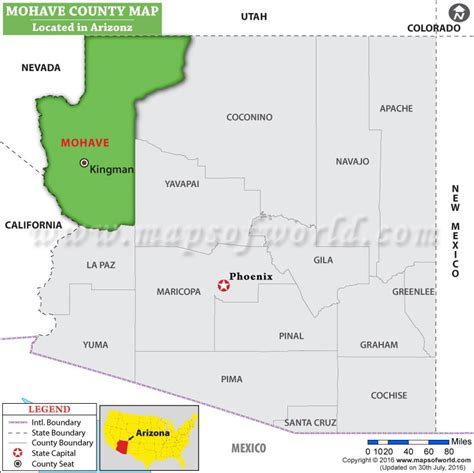 Mohave County Map, Arizona | Where is Mohave County