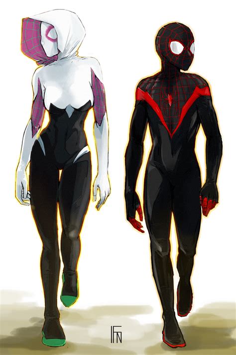 Spider Gwen and Miles Morales by iagofn on DeviantArt