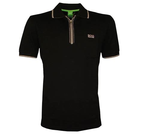 Hugo Boss Green Label Black Philson Polo Shirt - Polo Shirts from DesignerWear2U UK