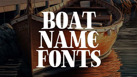 popular boat name fonts | HipFonts