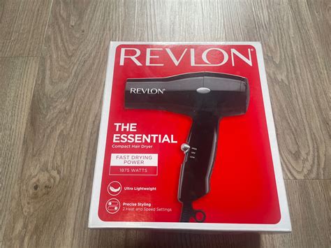 Revlon The Essential Fast Drying Compact Hair Dryer 1875 Watts Ultra Lightweight | eBay