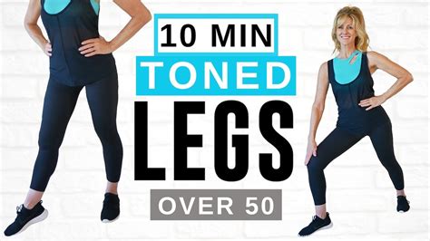 10 Minute Toned LEGS Workout For Women Over 50 | Low Impact! - YouTube