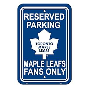 Amazon.com : NHL Toronto Maple Leafs Plastic Parking Sign : Sports Fan Street Signs : Sports ...