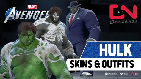 HULK All Unlockable Skins & Outfits Marvel's Avengers Showcase - YouTube