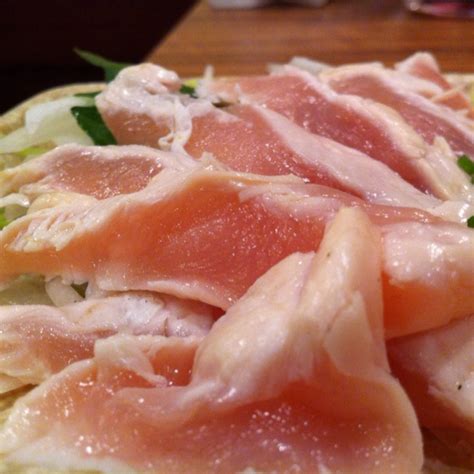 yup, that's chicken sashimi. Hmm. raw chicken. I think i just projectile vomited and have the ...