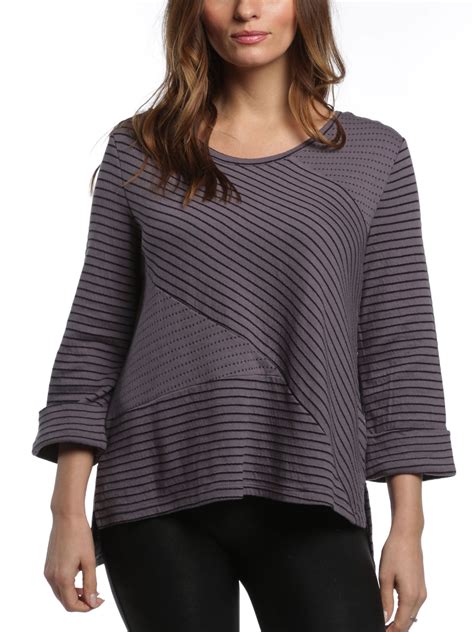 Habitat - Habitat Women's Connect The Dots Droptail Boxy Crew Top, Pewter, XSmall - Walmart.com ...