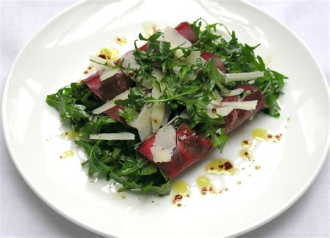 Thought for Food: Salad of Bresaola, horseradish, rocket and parmesan