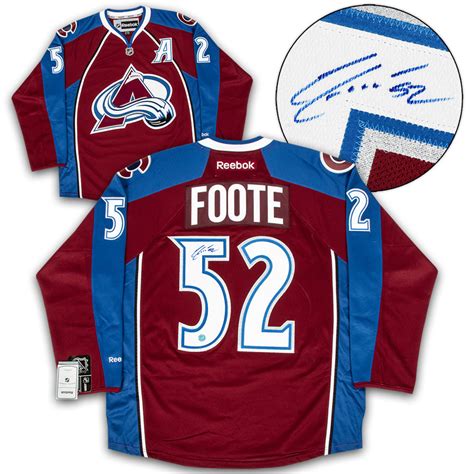 Adam Foote Colorado Avalanche Autographed Reebok Premier Hockey Jersey - NHL Auctions