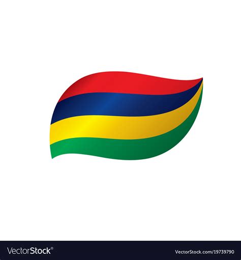 Mauritius flag Royalty Free Vector Image - VectorStock