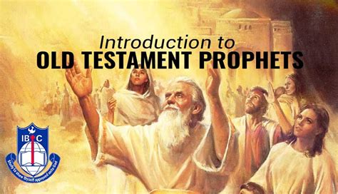 DTH020 Introduction to Old Testament Prophets - International Bible Training College