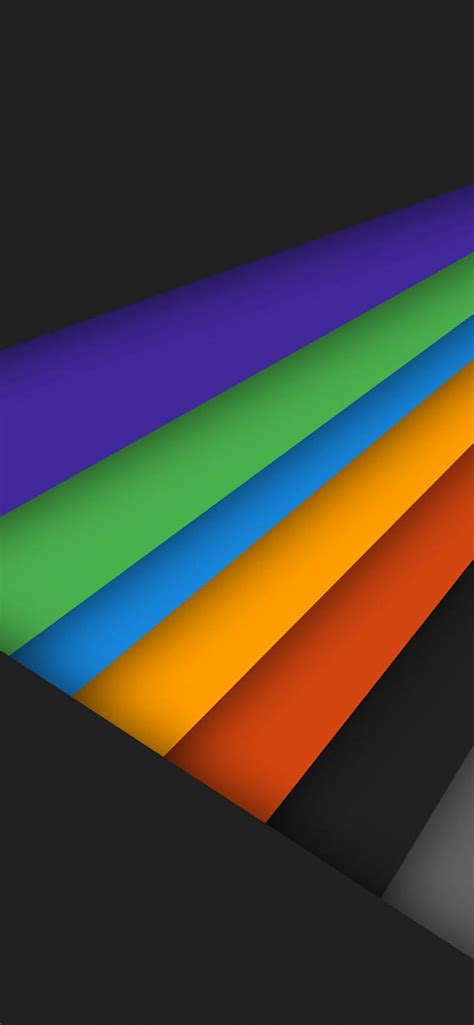 Download Black Material Design with Rainbow Rays Black Wallpaper Aesthetic Chromebook Wallpaper ...