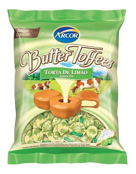 Bala Arcor Butter Toffee Sabores - Kit C/ 3 Pacotes 600gr | Mercado Livre
