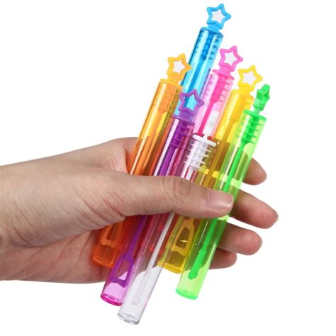 7/24 Piece Star Bubble Wands Assortment Neon Party Favors Summer Gifts ...