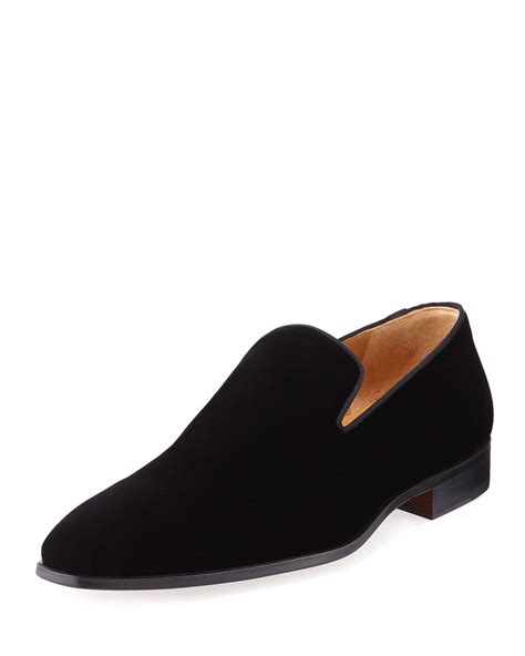 NEIMAN MARCUS MEN'S VELVET SLIP-ON DRESS SHOES. #neimanmarcus #shoes # | Neiman marcus men, Slip ...