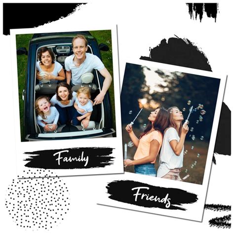 2 Polaroids collage Design Template | Pixiz