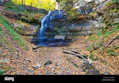 Tiffany Falls, Bruce Trail, Niagara Escarpment, Hamilton, Ontario Stock Photo, Royalty Free ...