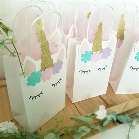 Unicorn Party Favor Bags Unicorn Theme Birthday Unicorn - Etsy